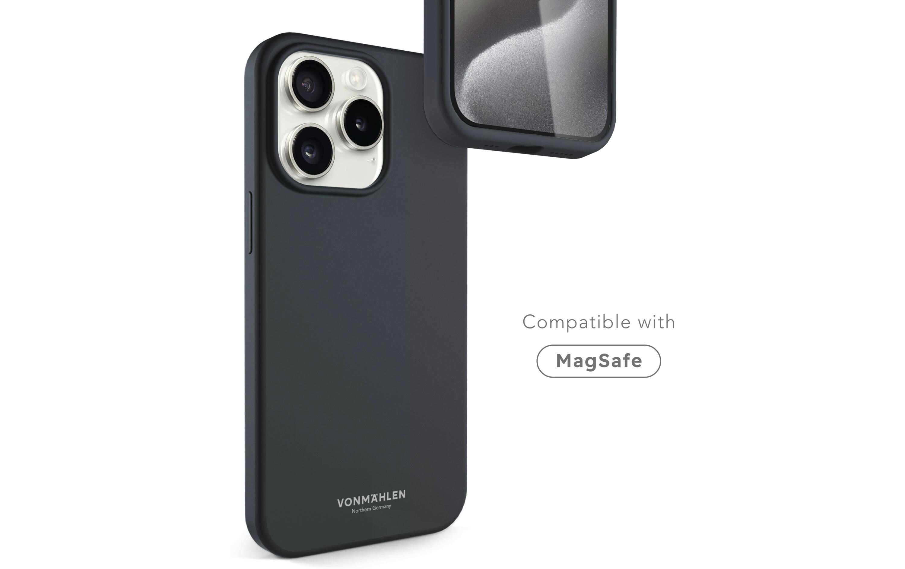 Back Cover Eco Silicone iPhone 15 Pro NavySilicone Backcover für das Apple iPhone 15 Pro