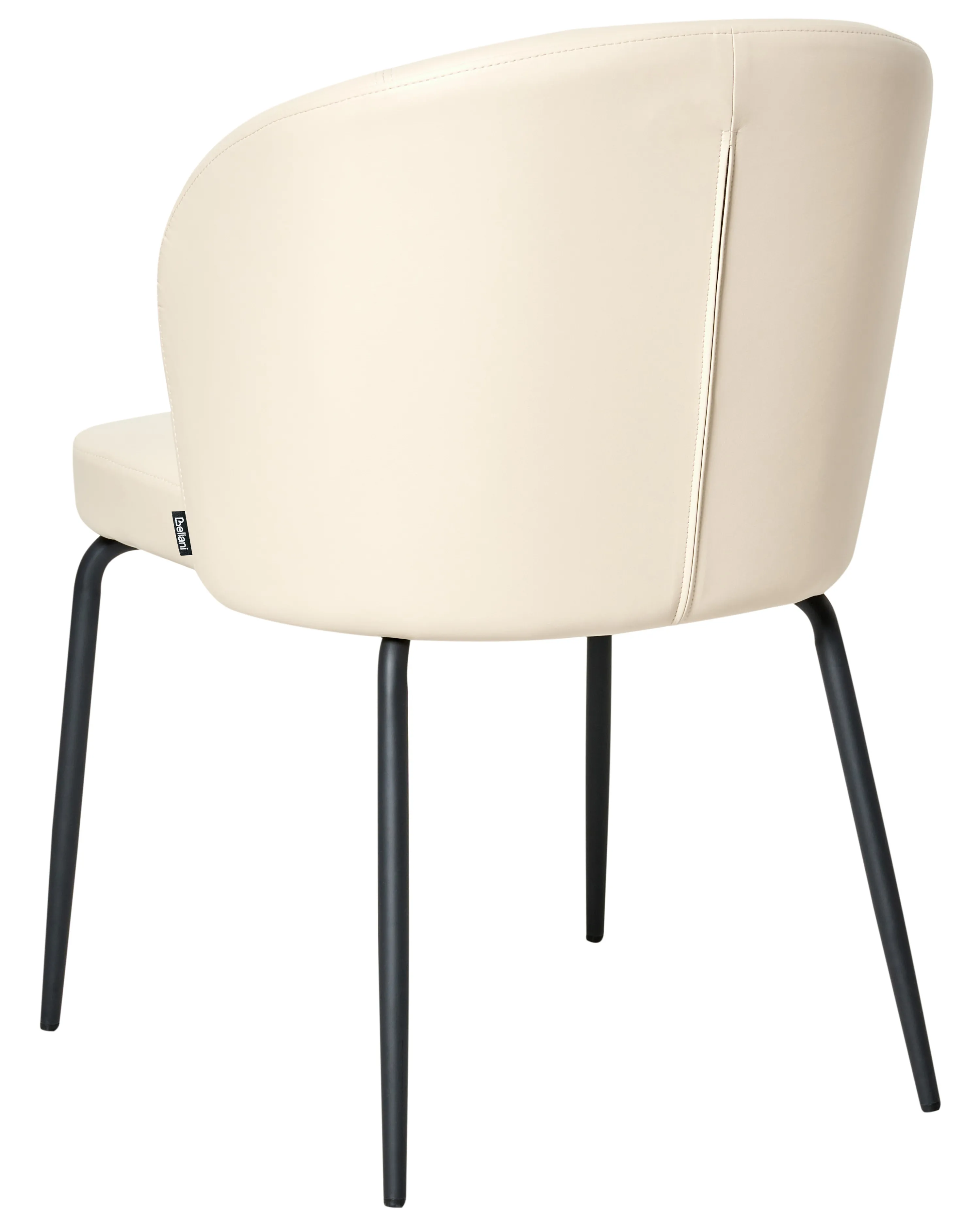 Set van 2 eetkamerstoelen ZANA Kunstleer Lichtbeige