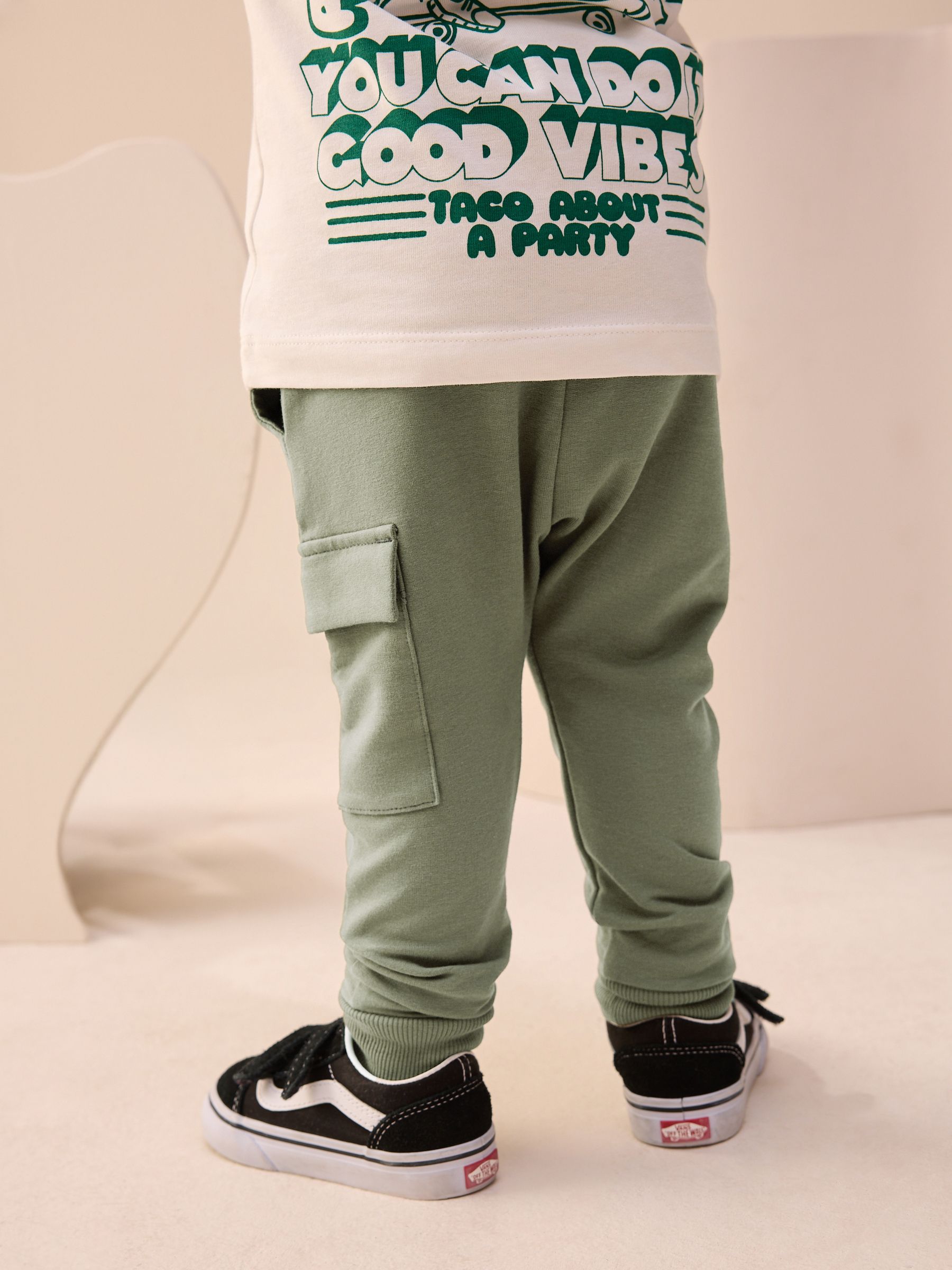 Kakigroen - Skinny utility-joggingbroek (3mnd -7jr)