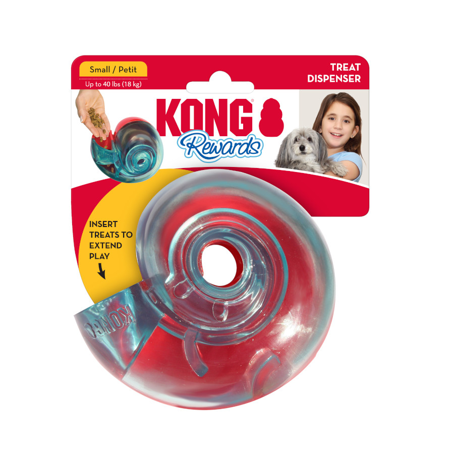 Brinquedo dispensador de petiscos Kong Rewards Shell para cães