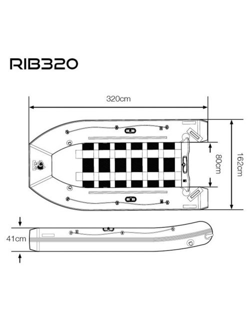 Kevin Nash Boat Life Inflatable - Boten & toebehoren - Rib 320