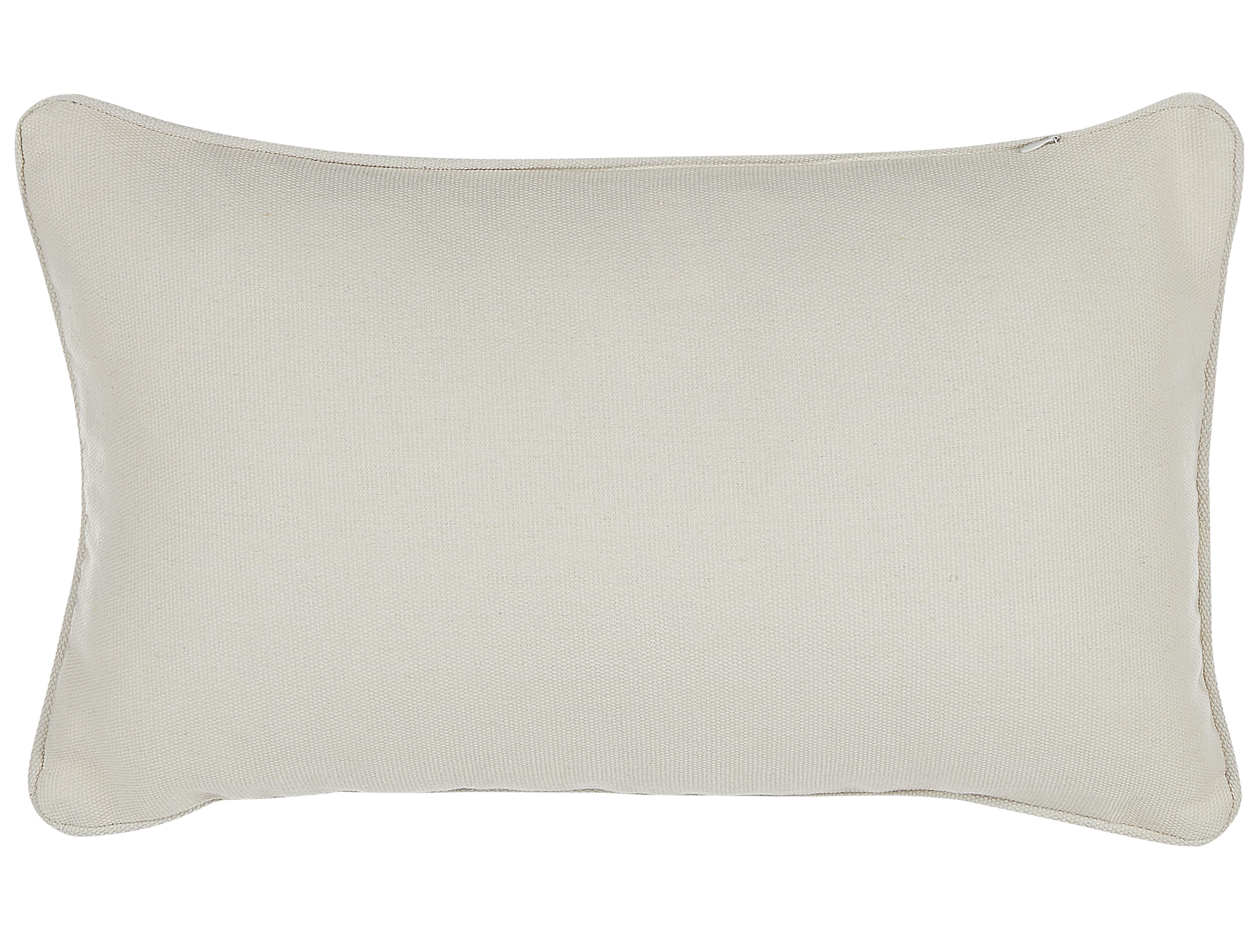 Set van 2 sierkussens HELIOTROPE 30 x 50 cm Wit effen