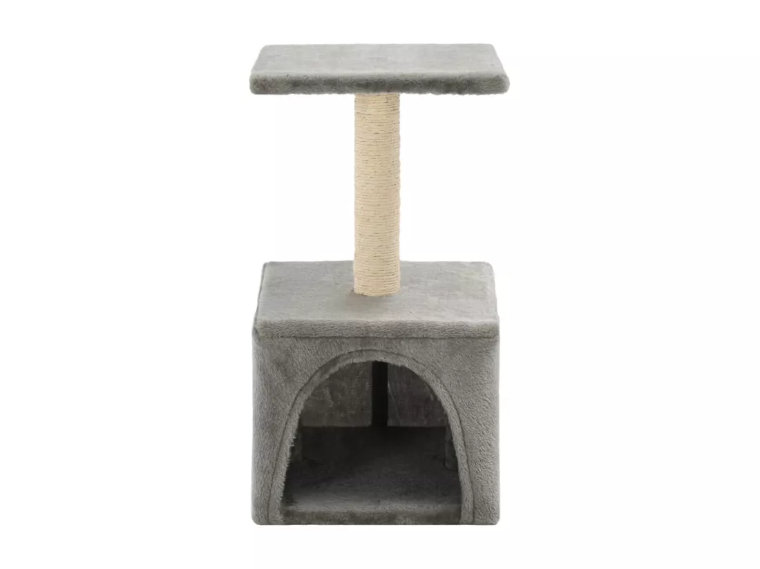 Arbre à chat avec griffoirs en sisal 55 cm Gris