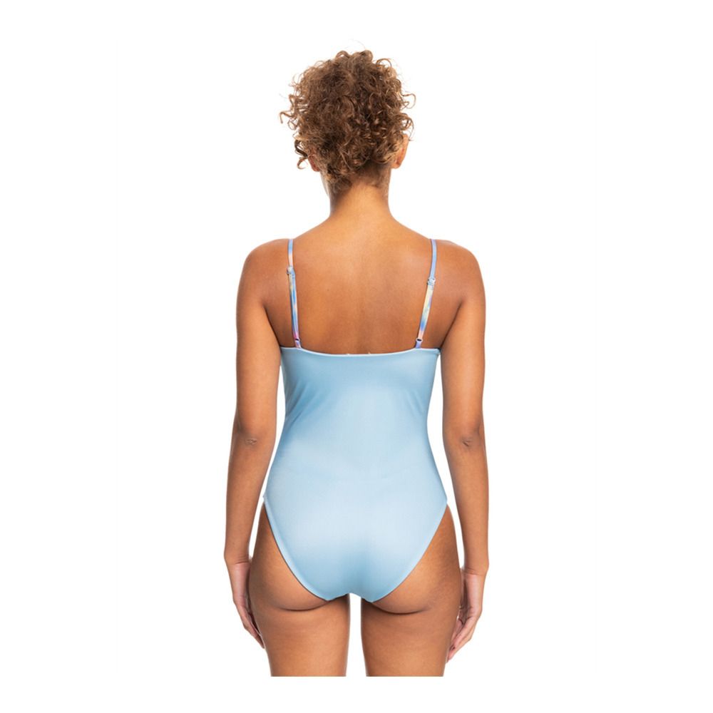Roxy POP SURF - Maillot de bain 1 pièce Femme pale marigold tie dye vibes