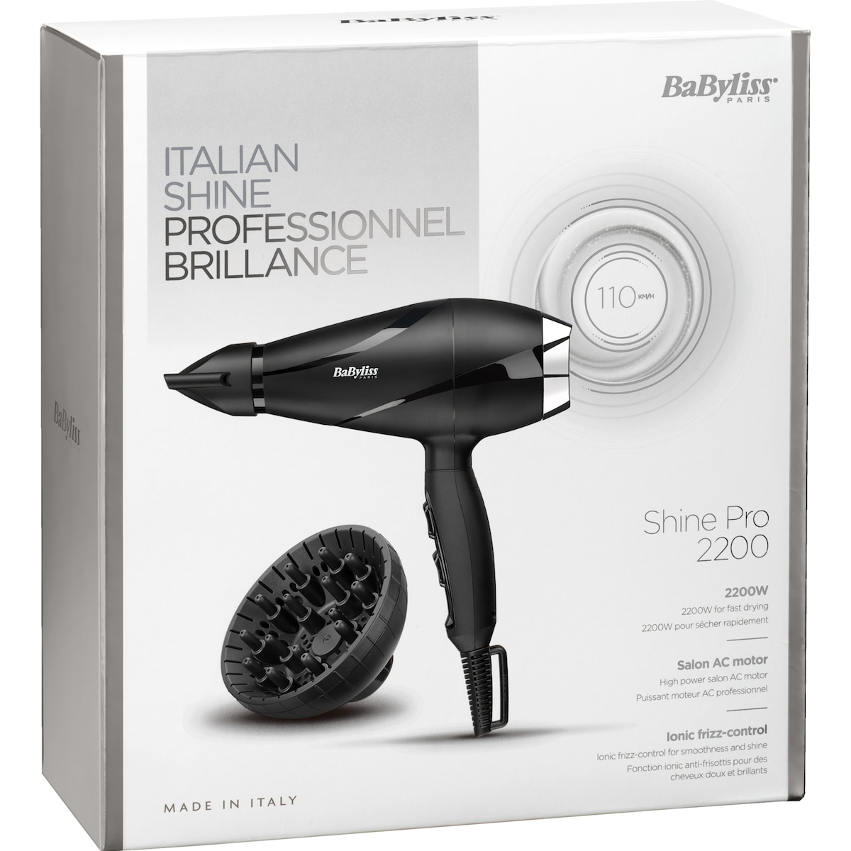 BaByliss Shine Pro 2200 hårføner BA6713DE