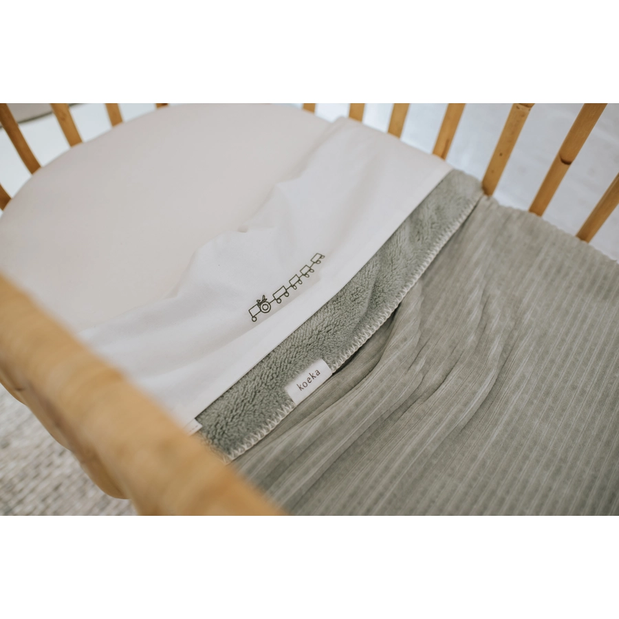 koeka Kinderdecke Plüsch Vik Grün