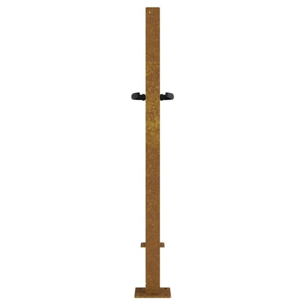 vidaXL Hageport 105x80 cm cortenstål firkantet design