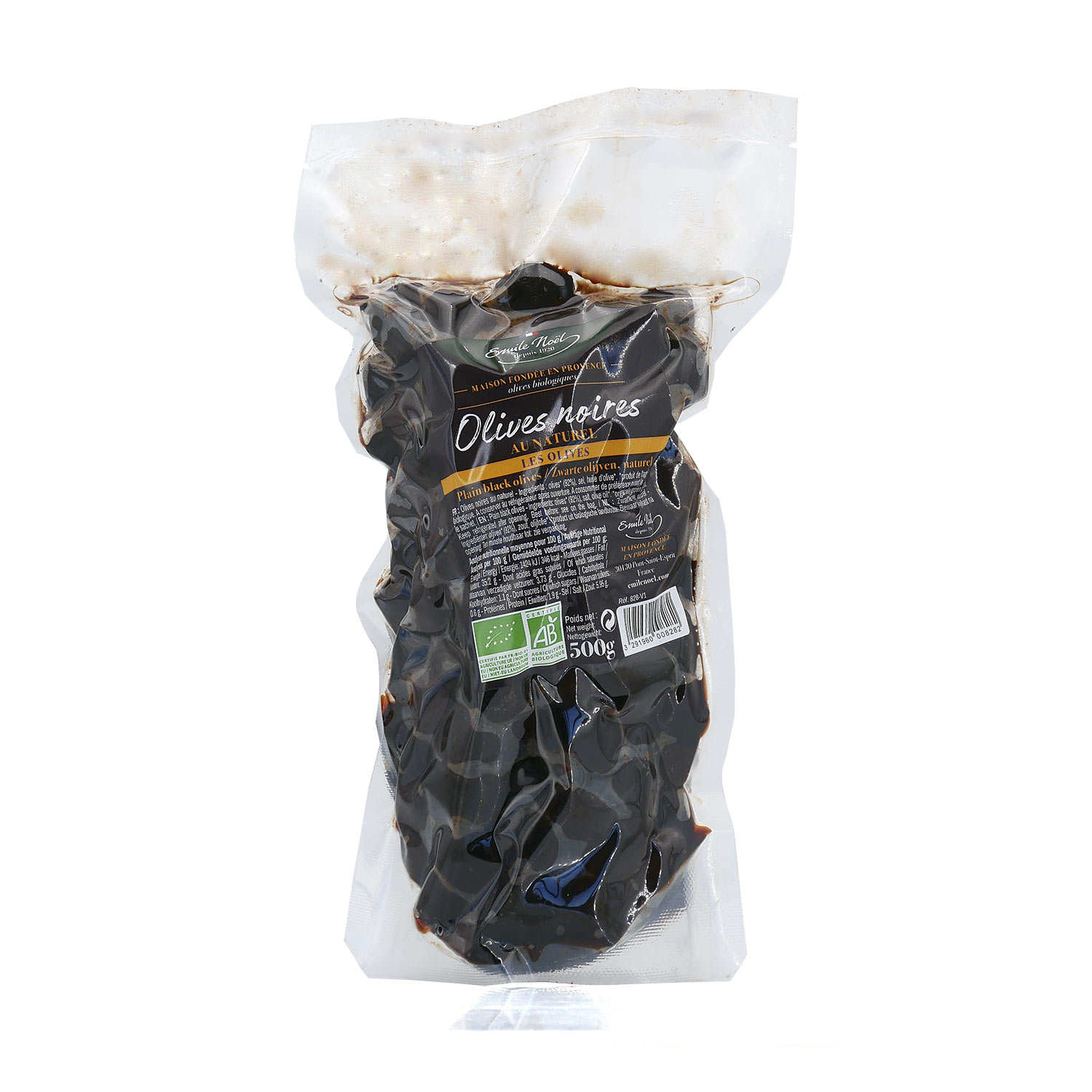 Olives Noires au Naturel Bio