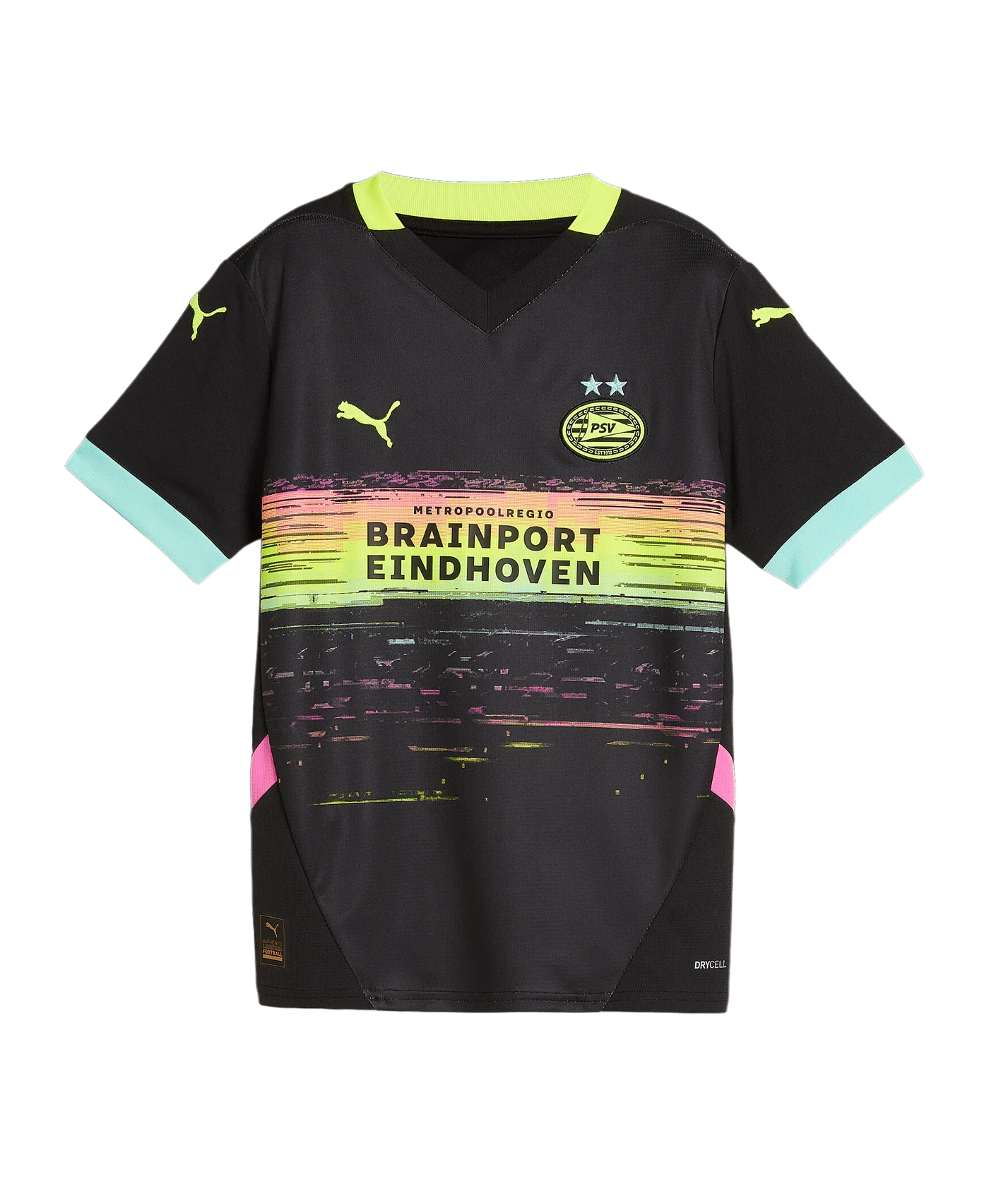 PUMA PSV Eindhoven Trikot Away 2024/2025 Kids Schwarz F02