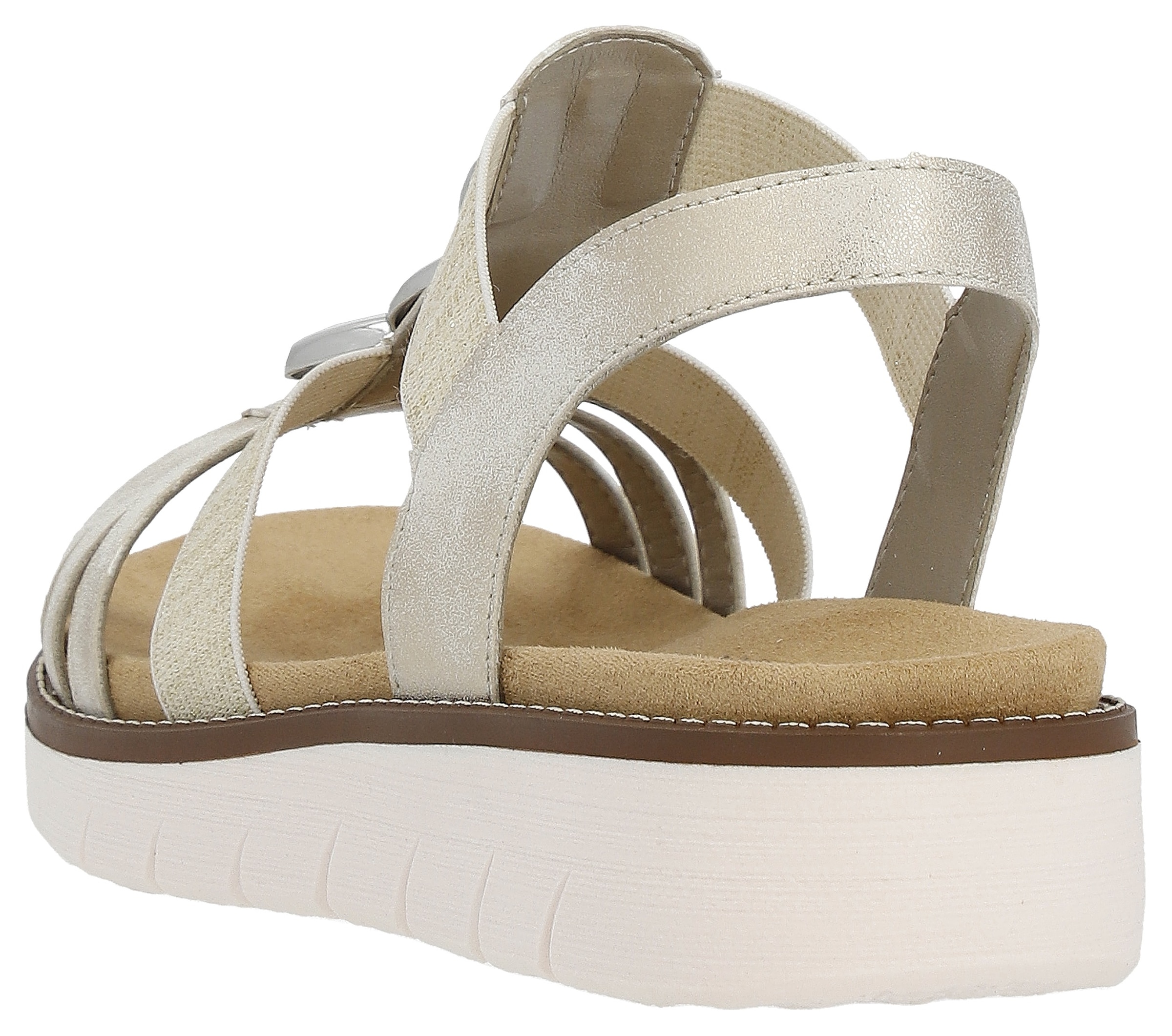 Remonte Sandale  , Sommerschuh, Sandalette, Keilabsatz, mit praktischen Gummizügen