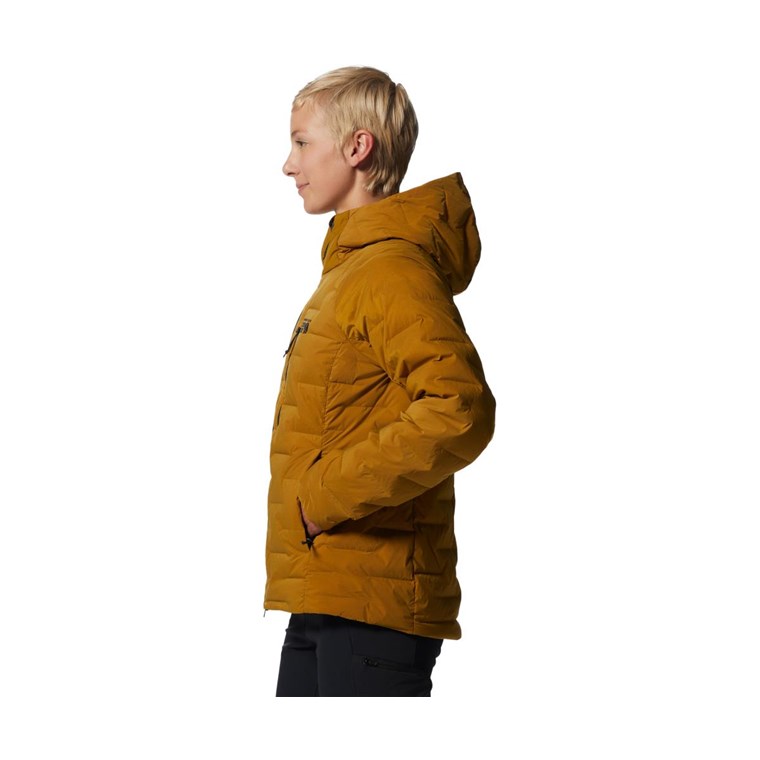 Mountain Hardwear Stretchdown Hoody Jacket Women Olive Gold