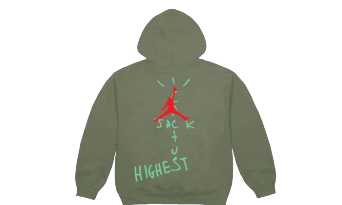 Travis Scott Jordan Cactus Jack Highest Hoodie Olive