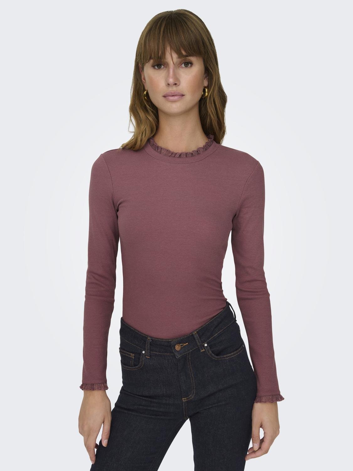ONLLESLIE Top Rose Brown