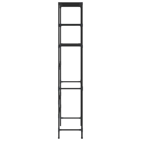 vidaXL Oppbevaringsstativ over vaskemaskin svart 69x28x169 cm