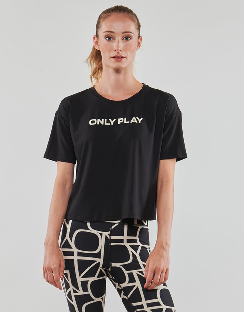 Only Play - ONPFONT LOGO SHORT SS TRAIN TEE - Noir