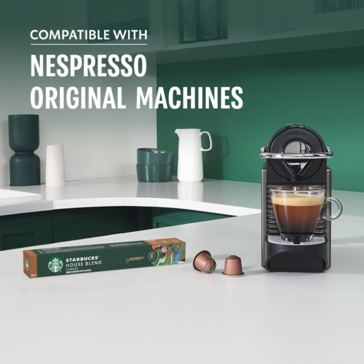 Starbucks House Blend by Nespresso Medium Roast Kaffee, 36 Kapseln