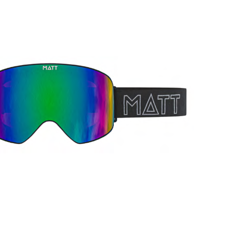 Matt scale skibril - green