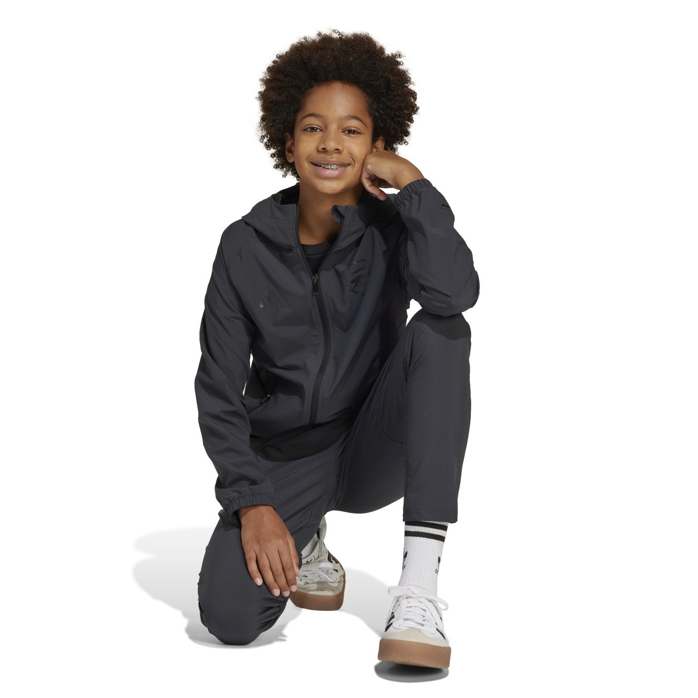 Adidas Arsenal Vis Tech Vest 2024-2025 Kids Donkergrijs