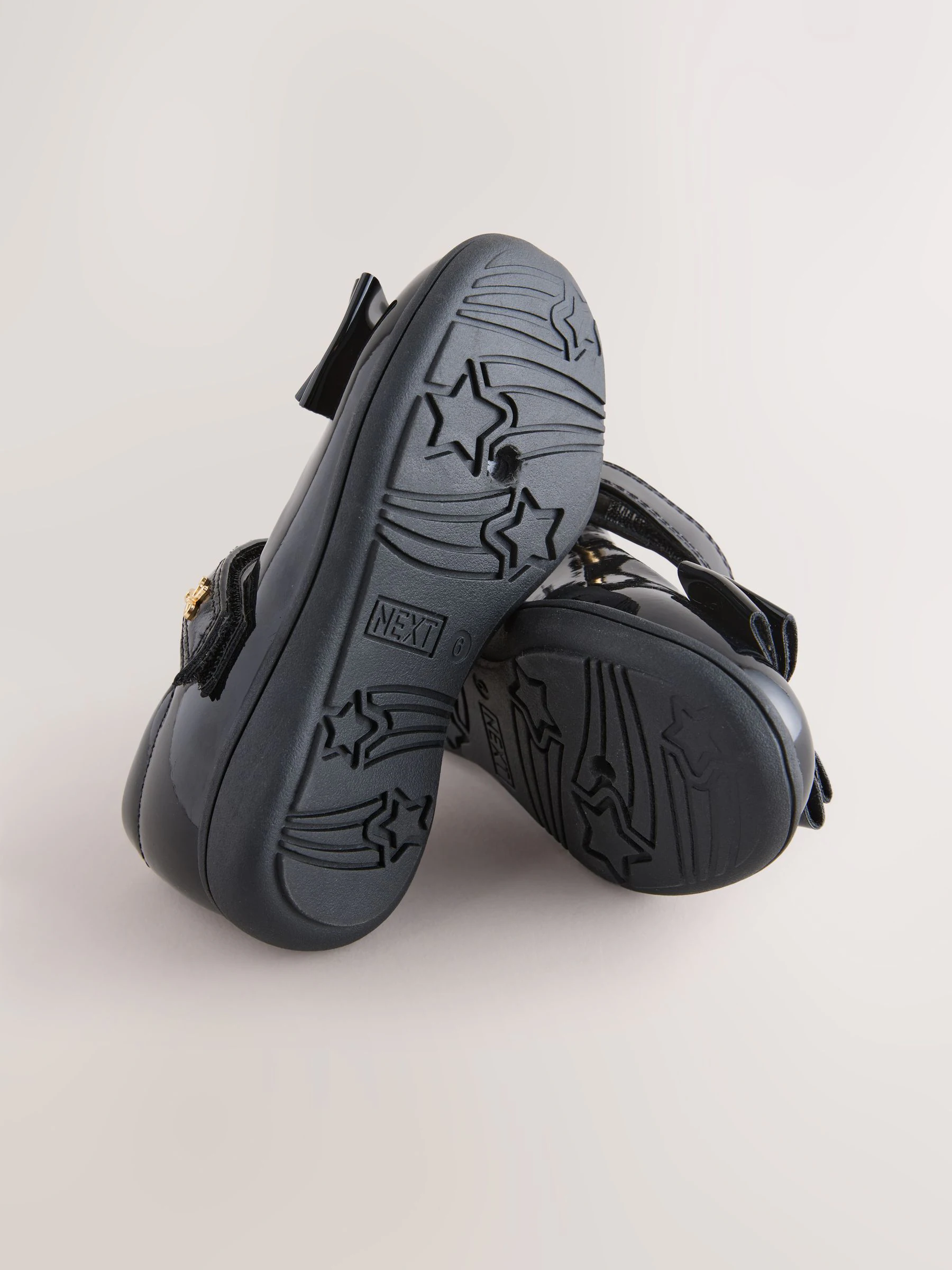Zwart lak - Bow Mary Jane School Shoes
