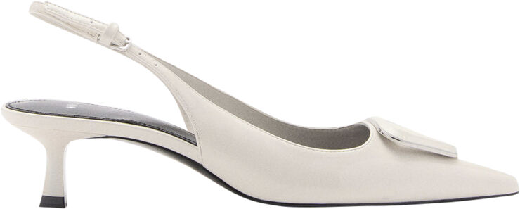 MANGO Heeled-heeled shoe with detail White