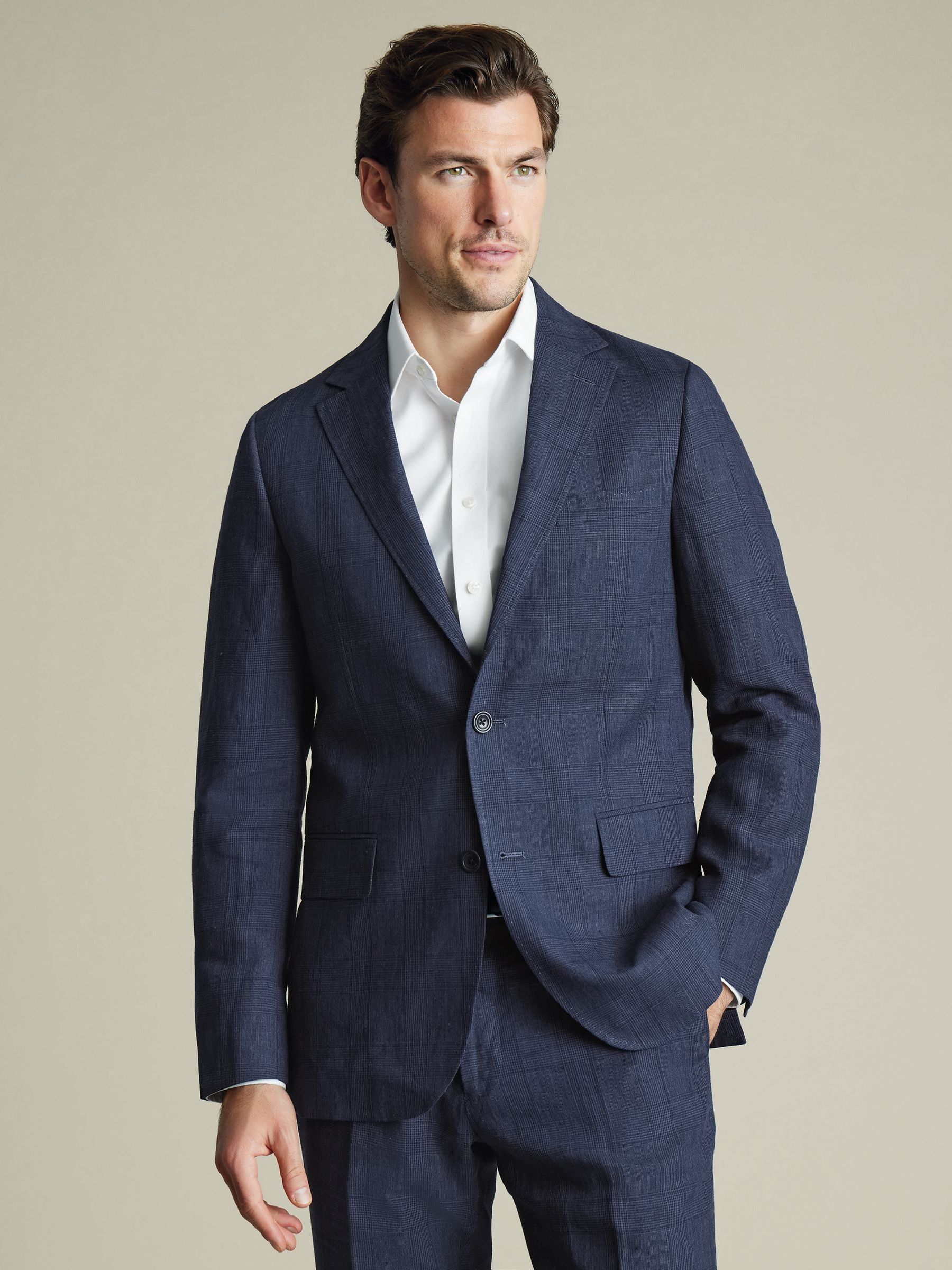 Charles Tyrwhitt slim-fit 100% linnen jasje