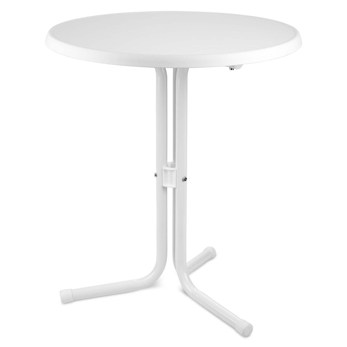 Beautissu Emma statafel Ø60xH71 cm wit staal