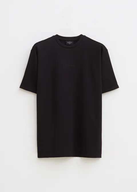 Basic t-shirt zwart (ZWART)
