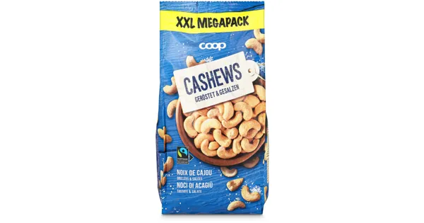 Fairtrade Cashews geröstet+gesalzen
