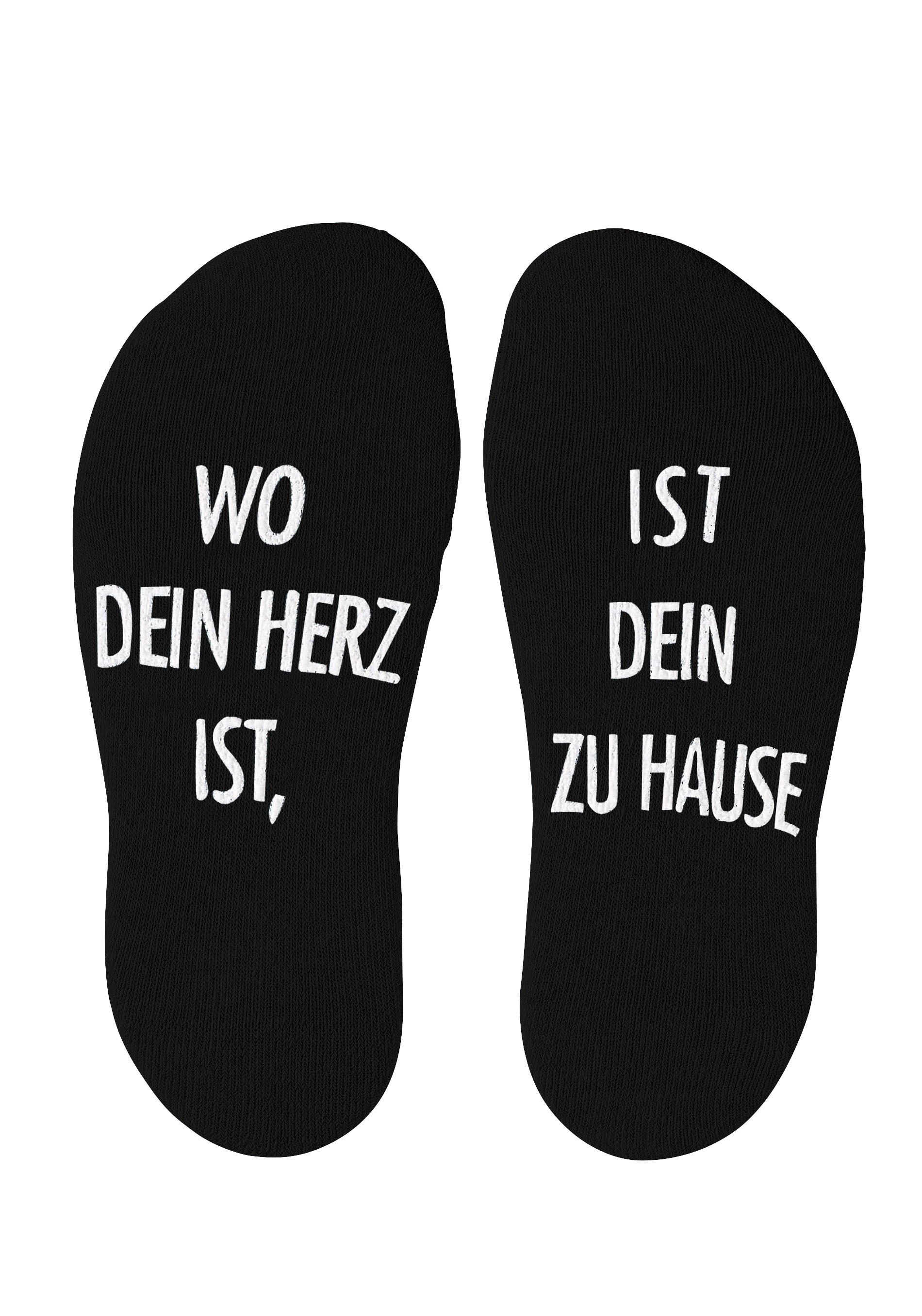 Arizona Kuschelsocken Packung, 3 Stk. tlg. mit Antirutsch in Form eines Spruches