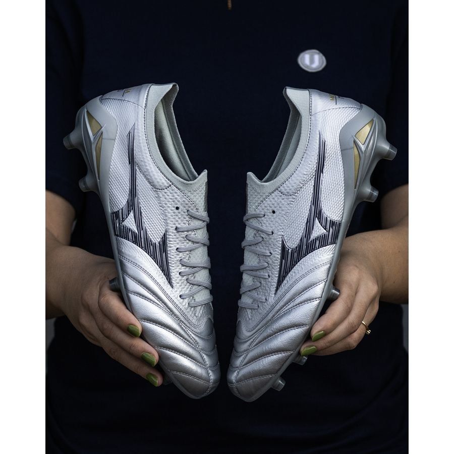 Mizuno Morelia Neo IV Beta Made in Japan FG/AG Platinum Silver - Argent/Cool Gray