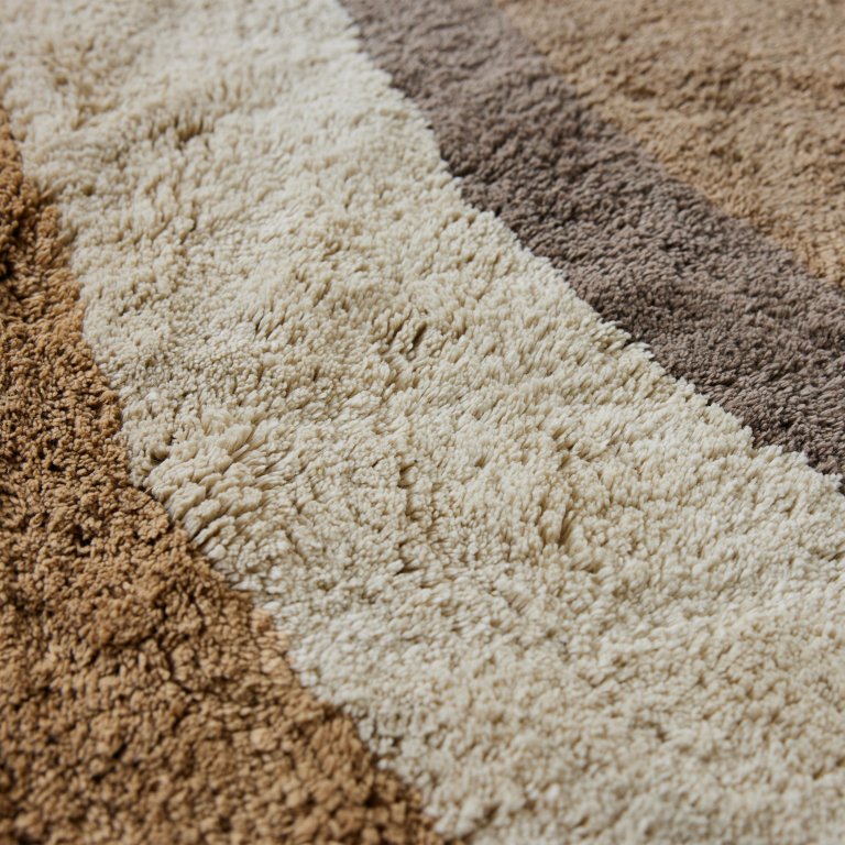 HKliving Natural Waves badmat Ø120
