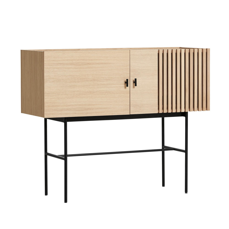 Woud Array dressoir 120 white pigmented oak veneer