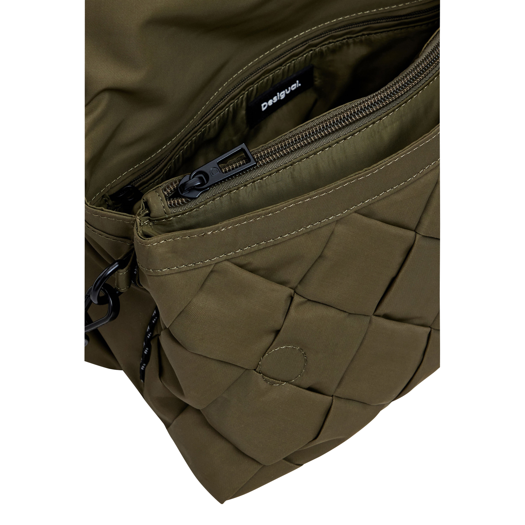 Sac bandoulière 2-en-1 matelassé | Vert