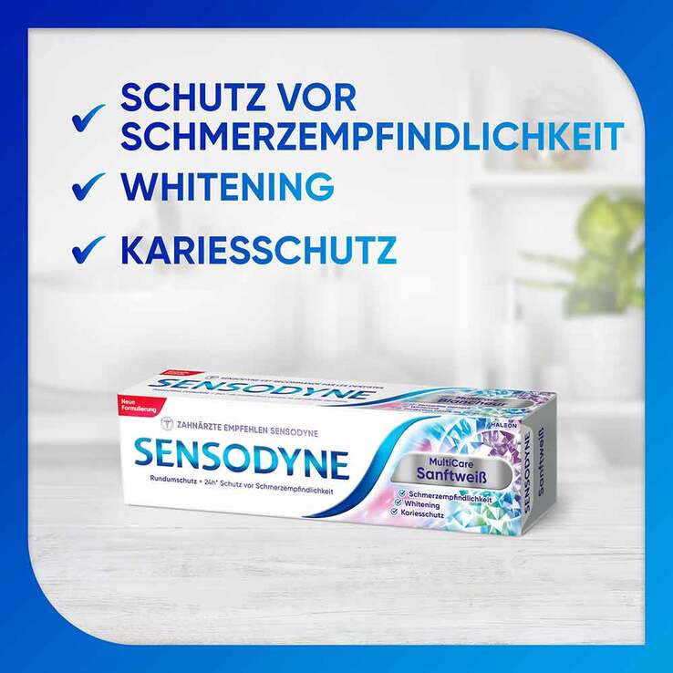 Sensodyne Multicare Sanftweiß Zahnpasta, 75 ml