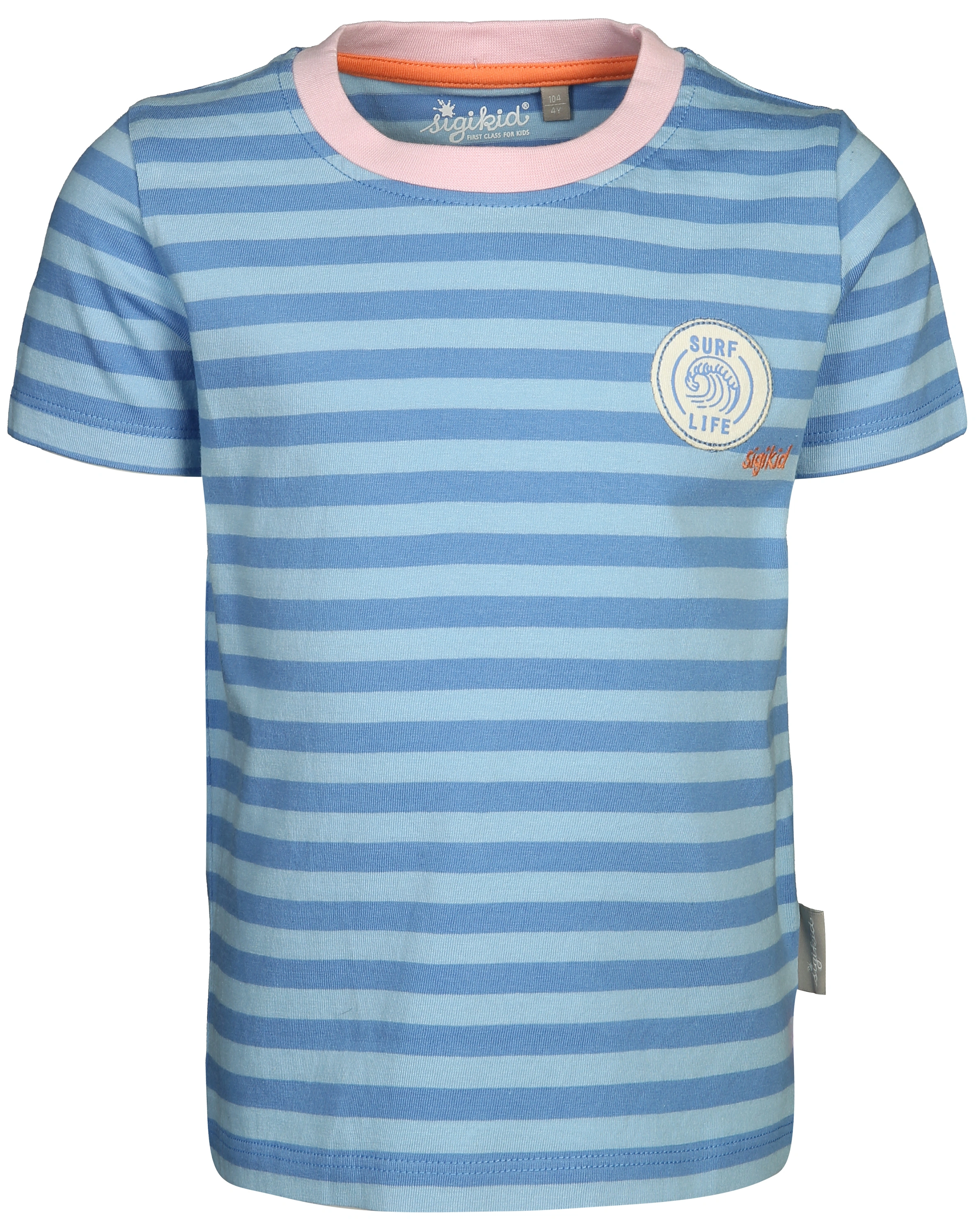 T-Shirt SURF gestreift in blau