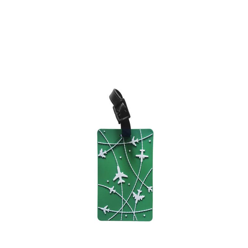 Etiquette pour bagages 10.5cm Green