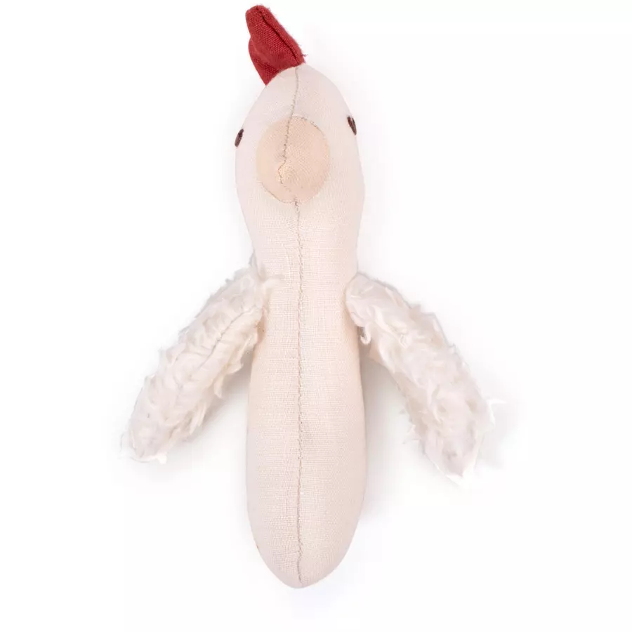 Filibabba Rassel aus Leinen - Huhn
