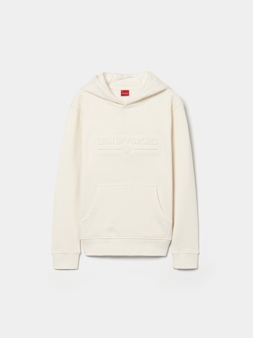 Sweatshirt de algodão com capuz