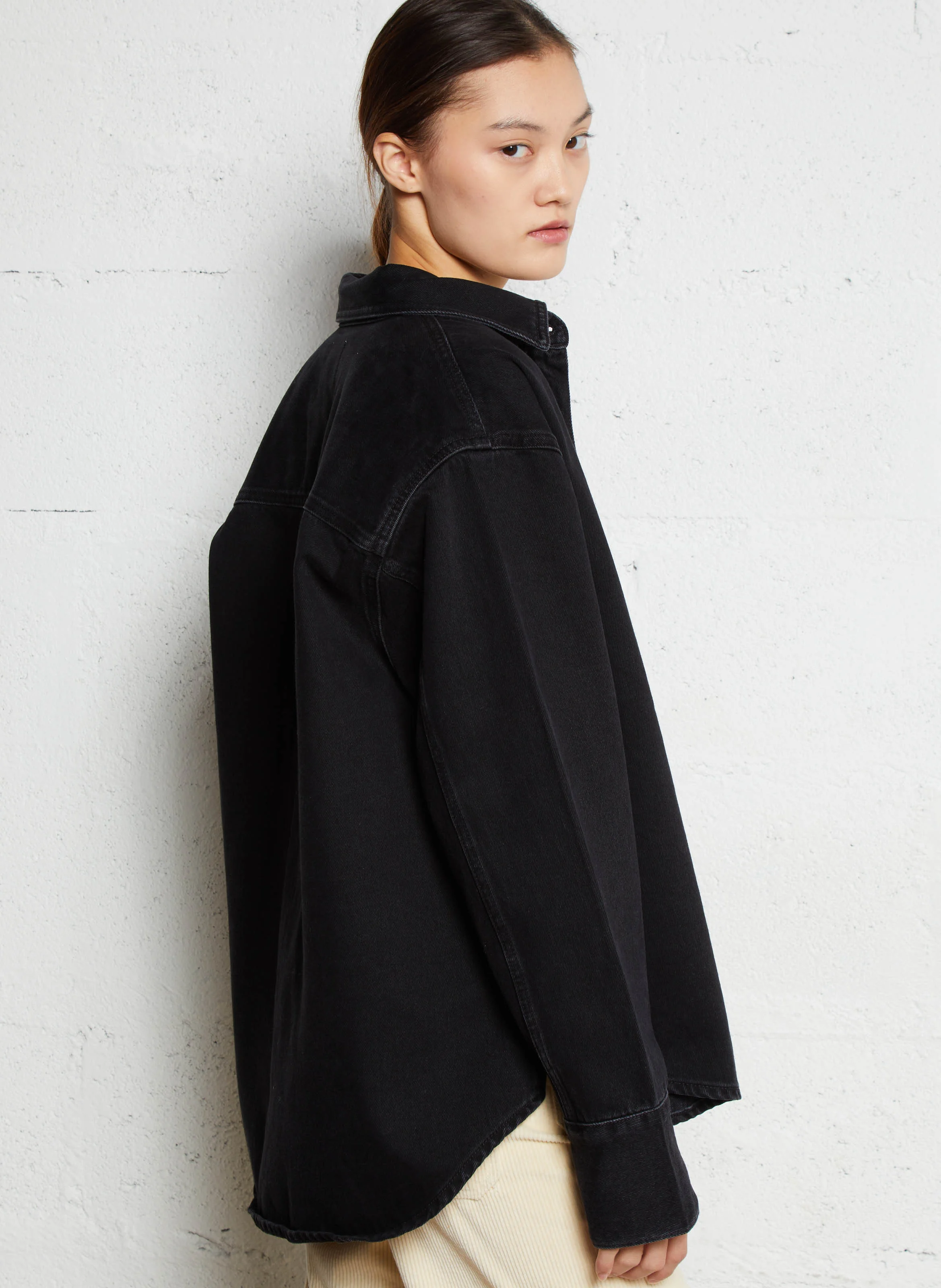 JIMMY - Chemise jean en coton | Noir