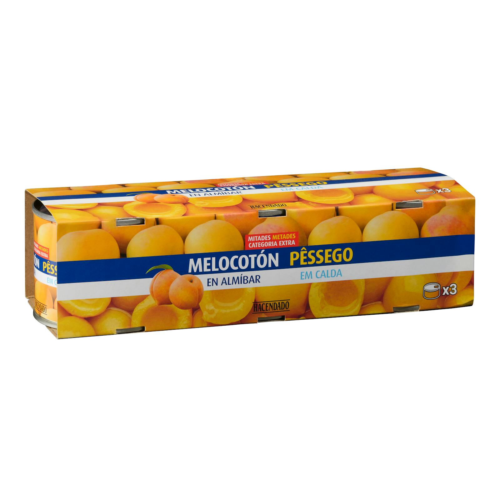 Pêches Hacendado au sirop