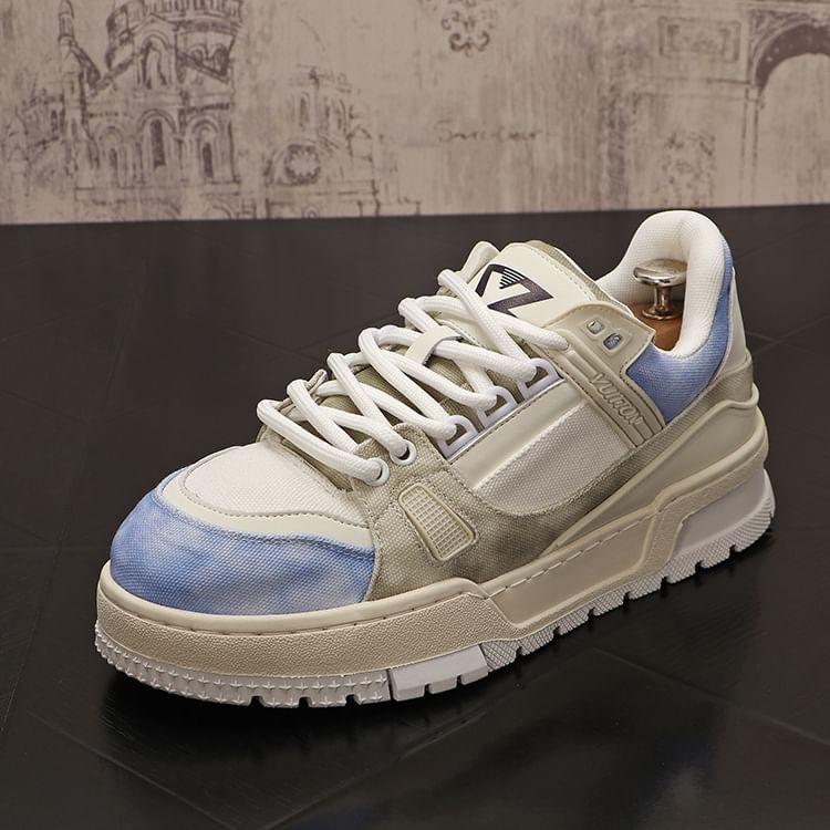 Mr Ozera - Contrasterende Paneel Platform Sneakers