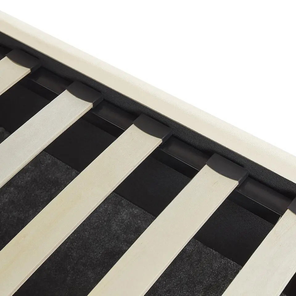 VINCENNES - Bed met opbergruimte - Wit - 160 x 200 cm - Fluweel