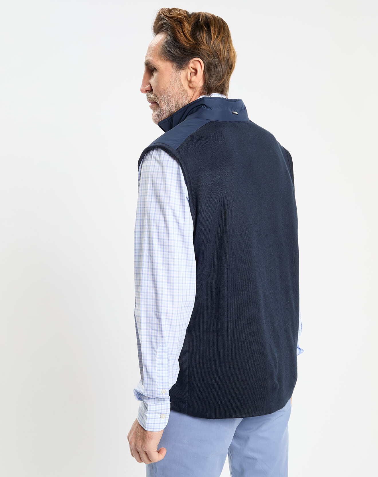 Hackett London Doudoune sans manches bleue