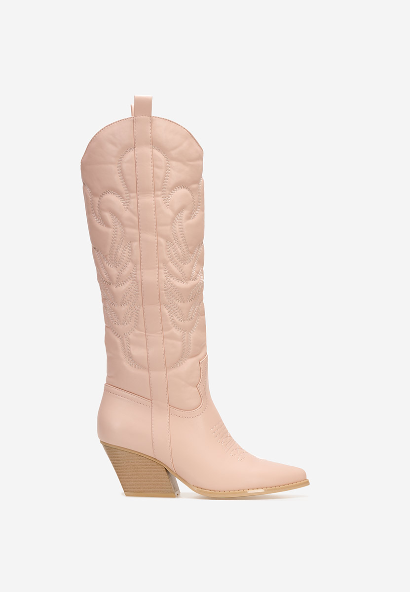 Bottes cowboy femme roses Alastrina