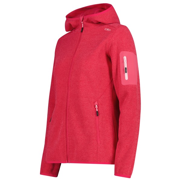 CMP - Women's Jacket Fix Hood Jacquard Knitted 3H19826 - Veste polaire