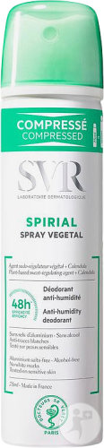 SVR Spirial Spray Végétal Déodorant Anti-Humidité Flacon 75ml