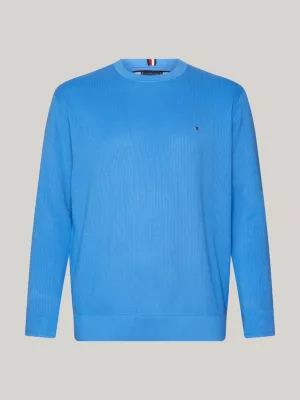 Suéter Plus Essential de malha com gola redonda