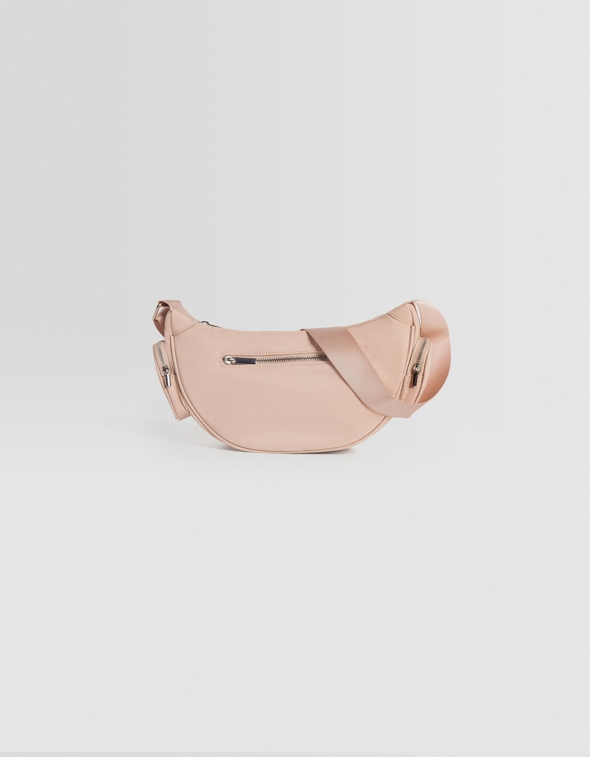Bolsa transversal técnica com vários bolsos