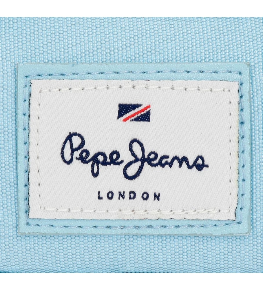 Estojo para lápis Pepe Jeans com três compartimentos, multicolorido.