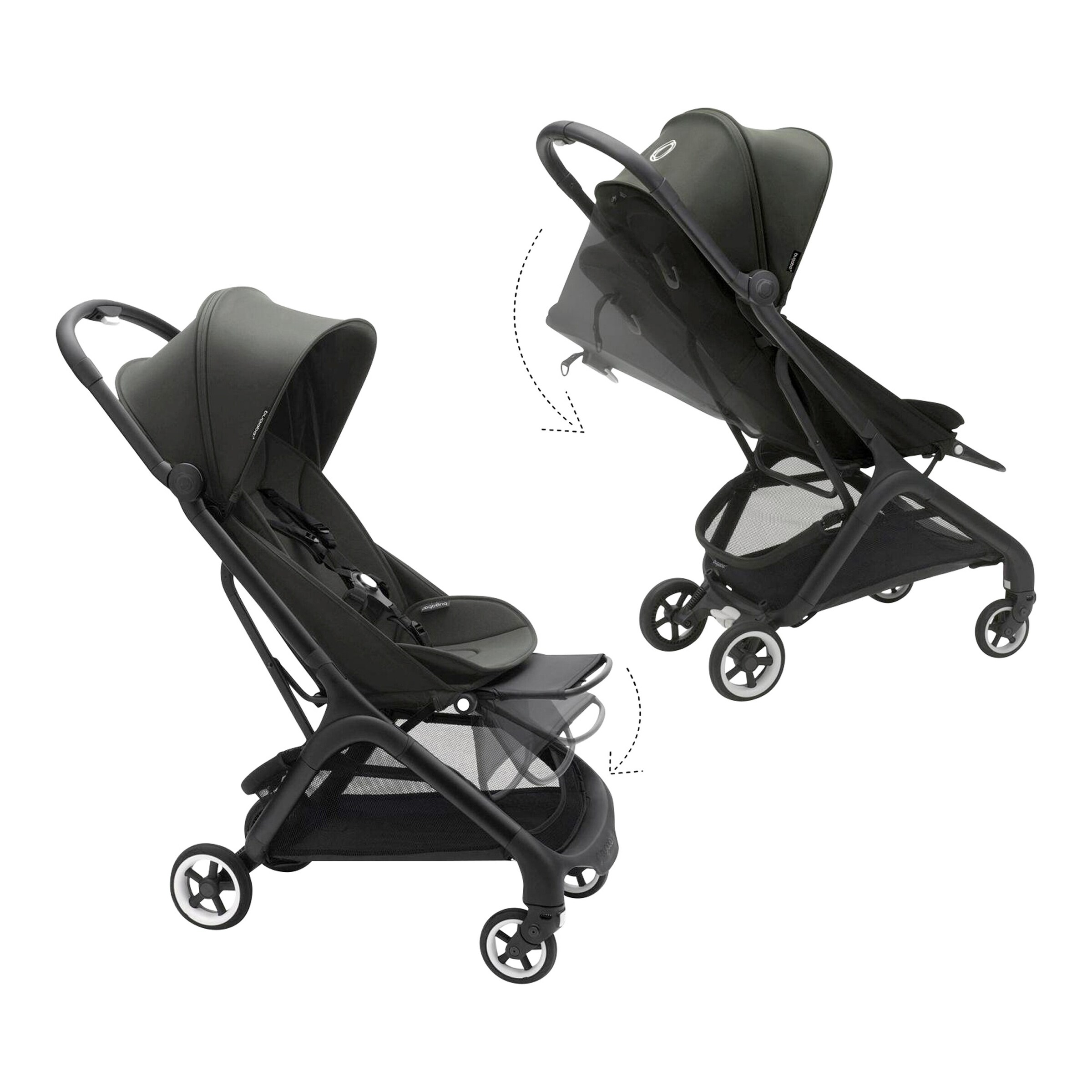 Bugaboo Buggy Butterfly black / forest green